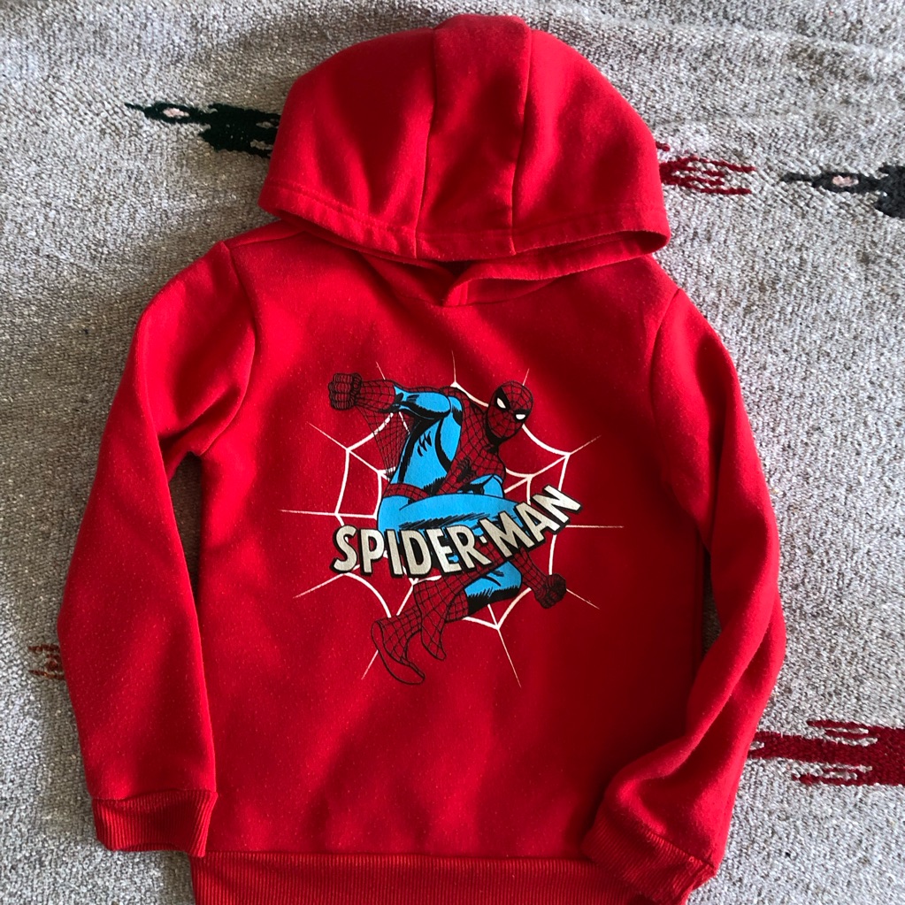 Marvel Red Spider-Man Pullover Hoodie For Kids